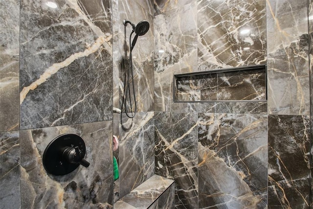5813 Tiger Stone Dr, Mustang, OK 73064 - bathroom view of tiled shower