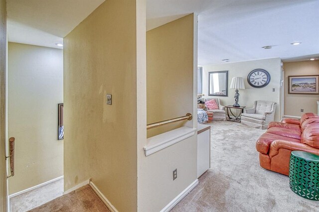 3605 Hampton Ct, Norman, OK 73072 - living room with carpet and baseboards