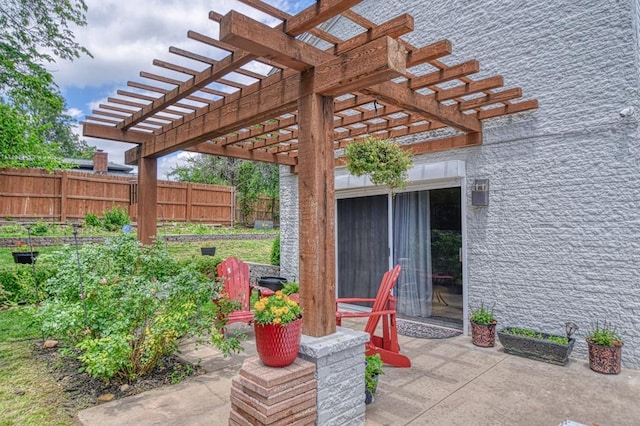 3605 Hampton Ct, Norman, OK 73072 - view of patio featuring a pergola