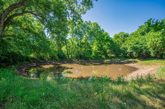 2801 John Deere Ave Unit 1, Edmond, OK 73034 - view of wooded area with a water view