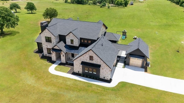 16000 N Hogback Rd, Luther, OK 73054 - aerial view of property and surrounding area