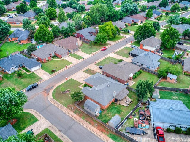 1813 Richard Dr, Edmond, OK 73003 - aerial perspective of suburban area