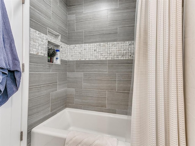 203 N Sherry Ave, Norman, OK 73069 - bathroom with shower / bathtub combination with curtain