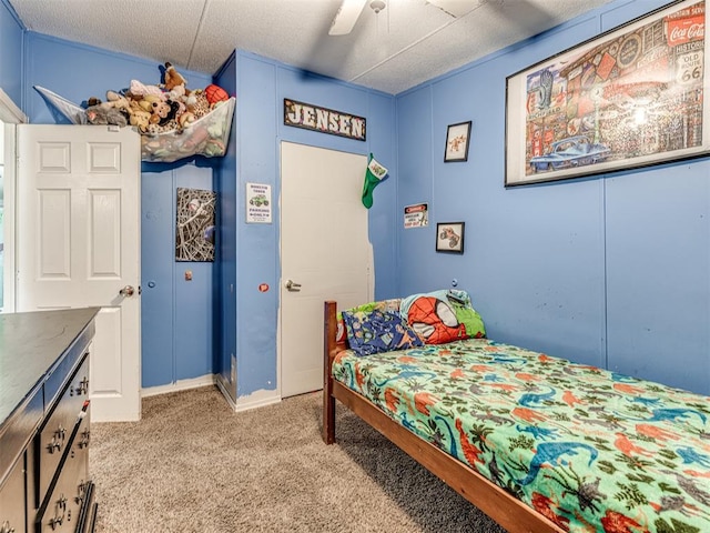14417 Longhorn Dr, Jones, OK 73049 - bedroom with light carpet and ceiling fan