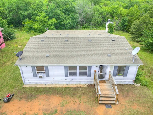14417 Longhorn Dr, Jones, OK 73049 - view of subject property with a heavily wooded area