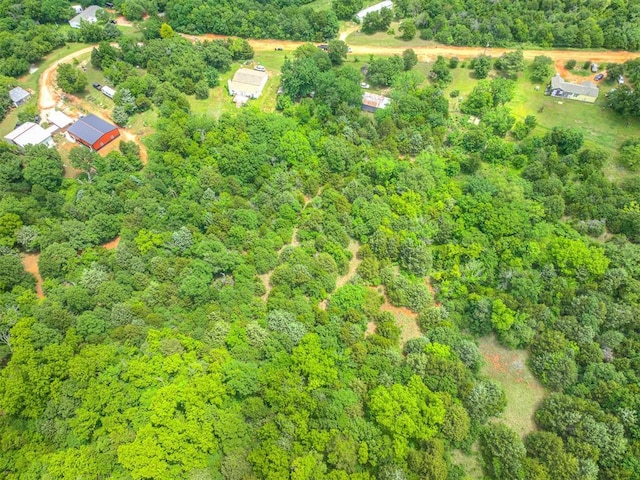 14417 Longhorn Dr, Jones, OK 73049 - aerial overview of property's location with a forest