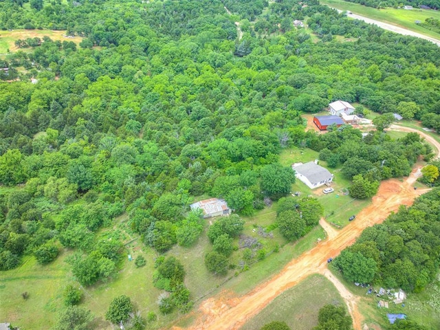 14417 Longhorn Dr, Jones, OK 73049 - aerial overview of property's location with a forest