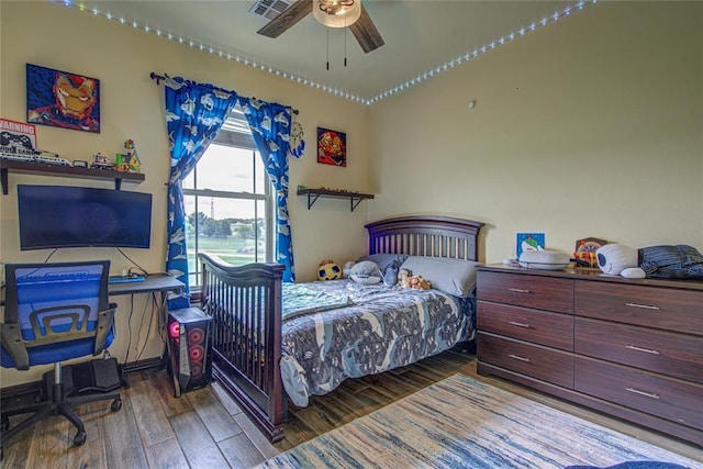 14220 SE 76th Pl, Oklahoma City, OK 73150 - bedroom featuring wood finished floors