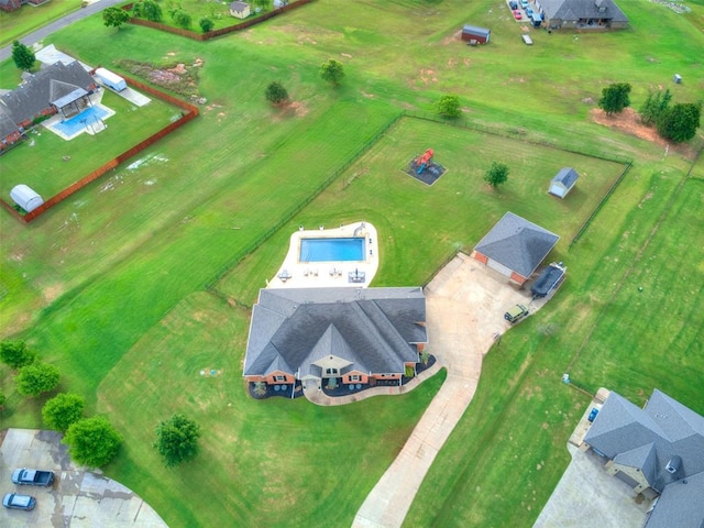 14220 SE 76th Pl, Oklahoma City, OK 73150 - bird's eye view of a pool area