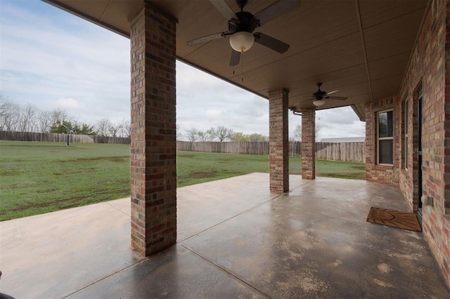 15101 Colonia Bella Dr, Edmond, OK 73013 - view of patio featuring ceiling fan