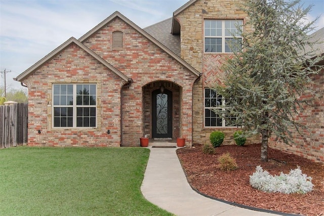 15101 Colonia Bella Dr, Edmond, OK 73013 - view of front of property with brick siding