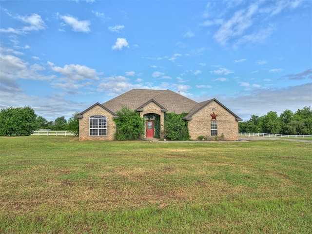 3501 Shell Ln, Yukon, OK 73099 - french country home featuring brick siding