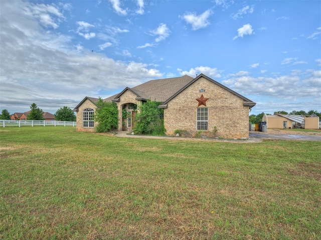 3501 Shell Ln, Yukon, OK 73099 - french country inspired facade with brick siding