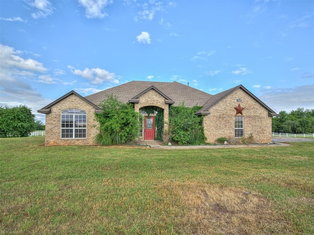 3501 Shell Ln, Yukon, OK 73099 - view of front of property featuring brick siding and a shingled roof