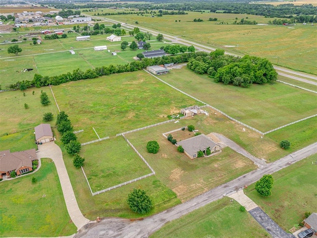 3501 Shell Ln, Yukon, OK 73099 - aerial view of property's location with rural landscape