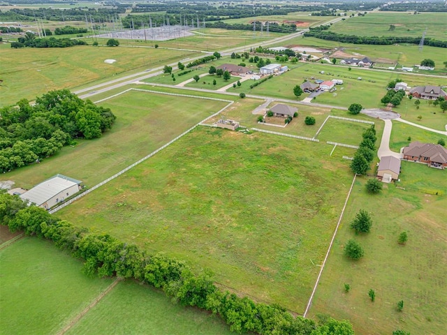 3501 Shell Ln, Yukon, OK 73099 - aerial overview of property's location featuring rural landscape