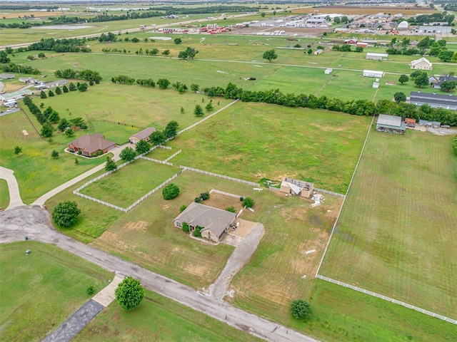 3501 Shell Ln, Yukon, OK 73099 - aerial view of property's location featuring rural landscape and a pastoral area