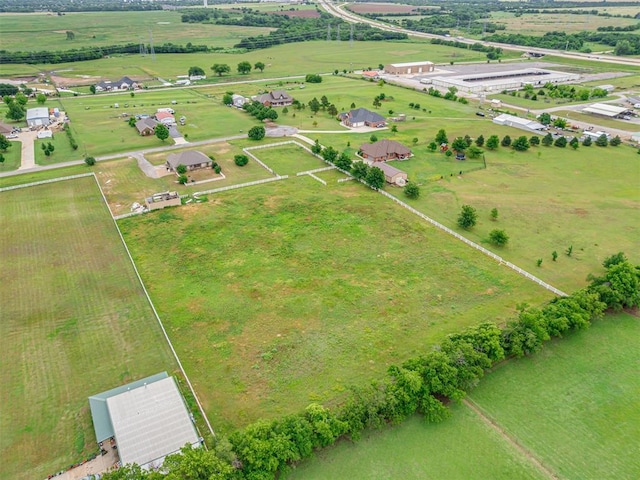 3501 Shell Ln, Yukon, OK 73099 - overview of rural landscape with agricultural land