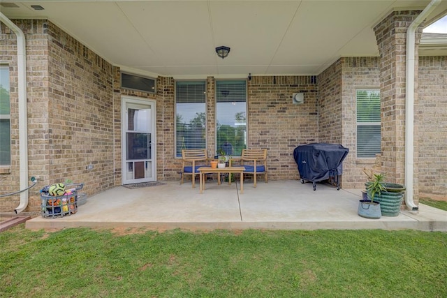 2613 Ethan Ln, Oklahoma City, OK 73160 - view of patio featuring grilling area