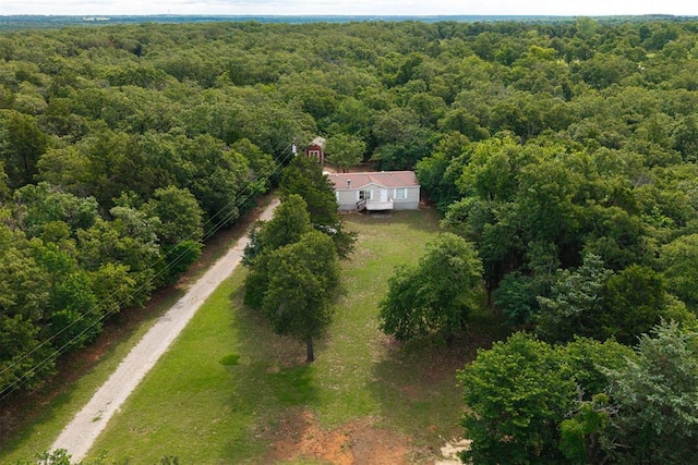 11300 S Westminster Blvd, Guthrie, OK 73044 - view from above of property featuring a heavily wooded area