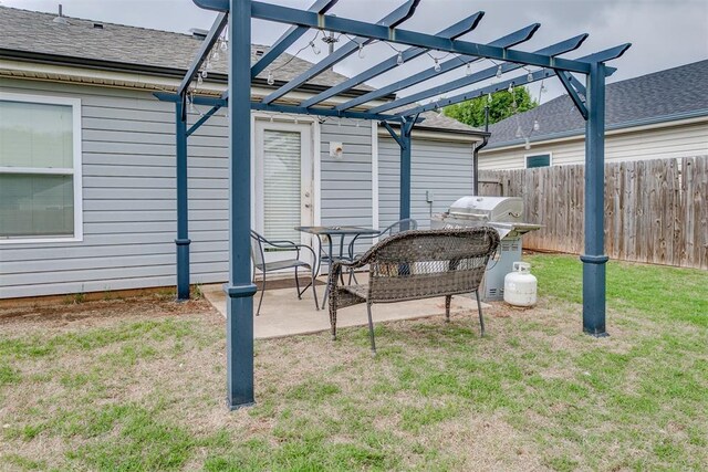1705 NW 147th St, Edmond, OK 73013 - view of patio / terrace featuring a pergola