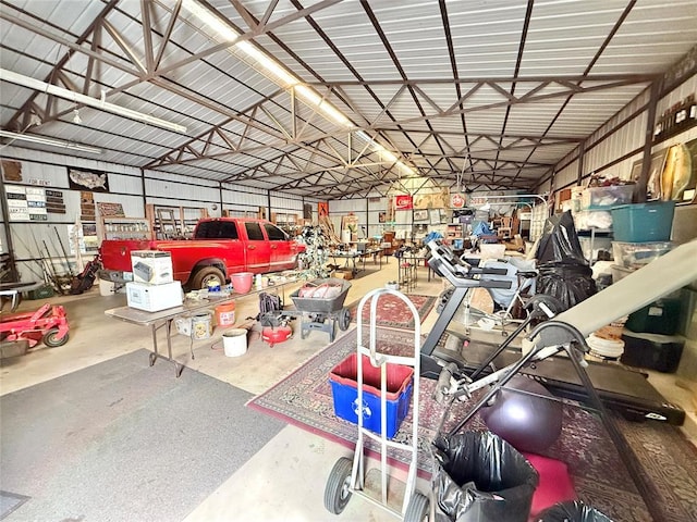 10813 S Peggy Lou Dr, Oklahoma City, OK 73165 - garage with metal wall