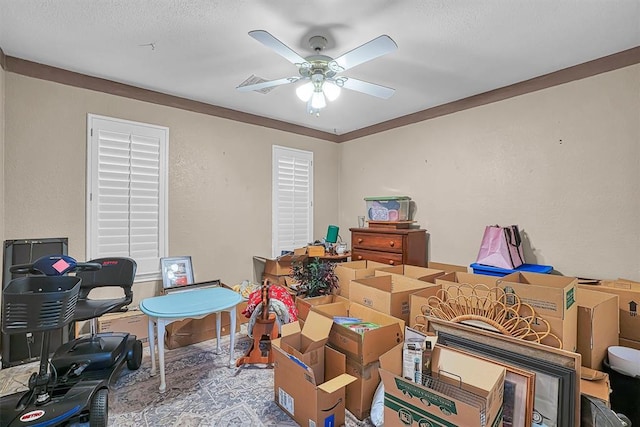 409 Pheasant Cir, Altus, OK 73521 - storage with a ceiling fan