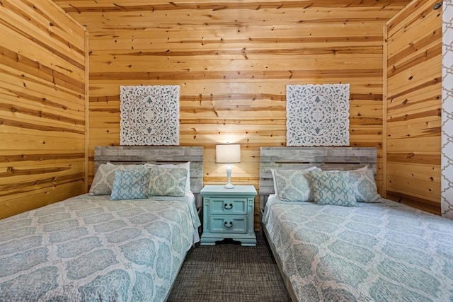 372 Timber Creek Trl, Broken Bow, OK 74728 - bedroom with wooden walls