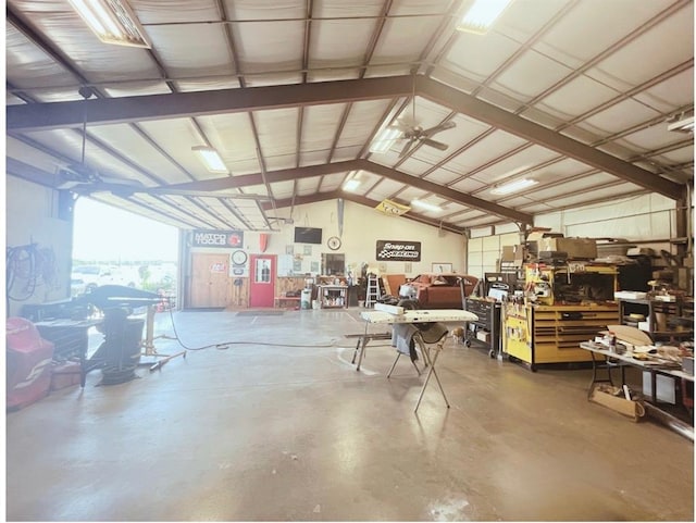 12301 US Highway 77, Lexington, OK 73051 - garage featuring a workshop area