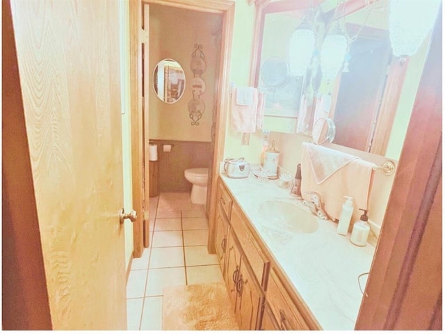 12301 US Highway 77, Lexington, OK 73051 - full bath featuring tile patterned flooring, vanity, and toilet