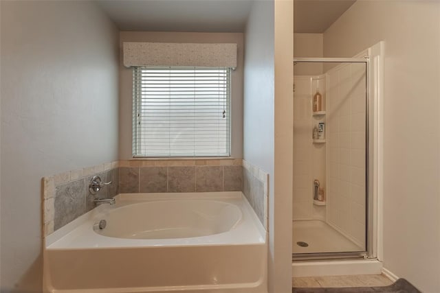 19005 Valencia Park Dr, Edmond, OK 73012 - full bathroom with a bath and a stall shower