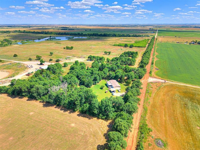 19519 N 2730th Rd, Kingfisher, OK 73750 - aerial view of property's location featuring rural landscape and a nearby body of water
