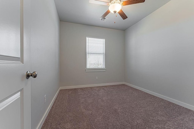 741 Stella Trl, Guthrie, OK 73044 - empty room featuring carpet flooring, ceiling fan, and baseboards