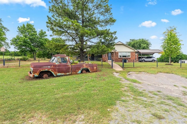 26114 State Highway 19, Cyril, OK 73029 - view of yard featuring a detached carport