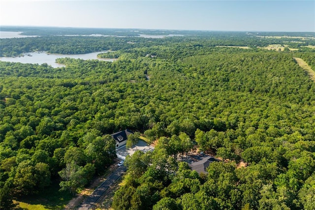 118289 S 4215th Rd, Eufaula, OK 74432 - drone / aerial view of a forest and a large body of water