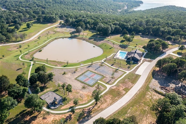 118289 S 4215th Rd, Eufaula, OK 74432 - aerial overview of property's location featuring a forest and a large body of water
