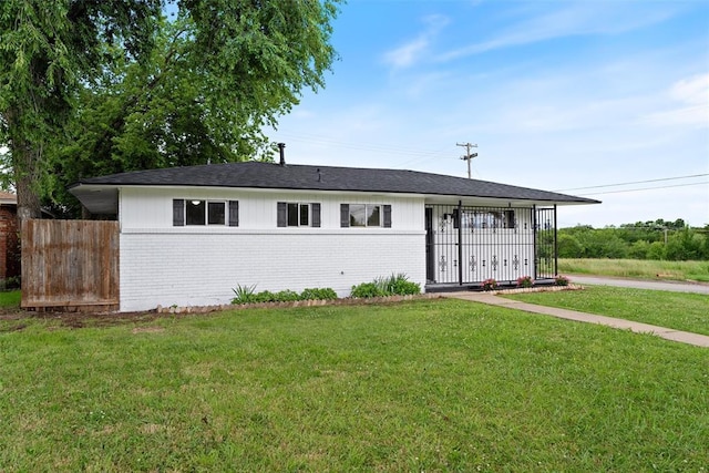 444 NW 86th St, Oklahoma City, OK 73114 - single story home with brick siding and roof with shingles