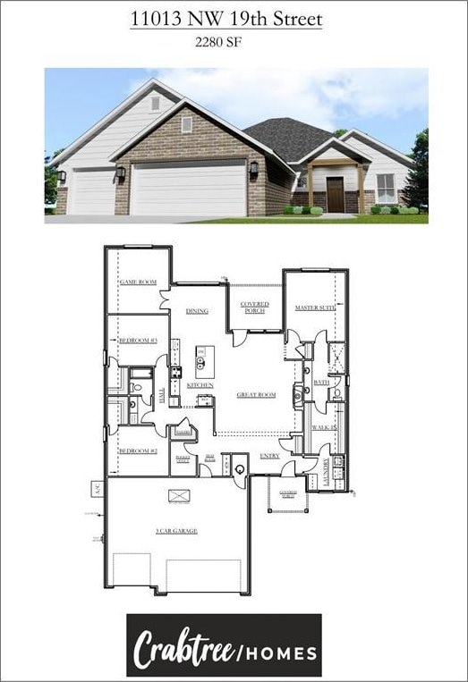 11013 NW 19th St, Yukon, OK 73099 - property floor plan