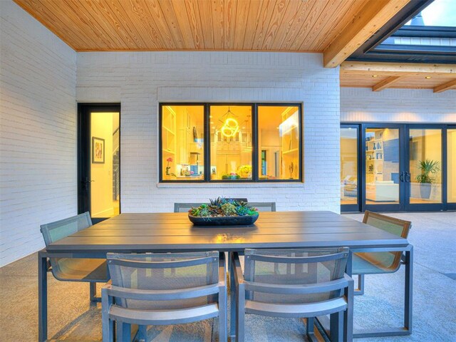 15825 Lacebark Ln, Edmond, OK 73013 - view of patio / terrace with outdoor dining space