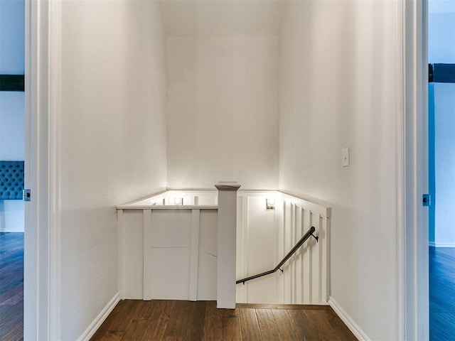 121 NW 27th St, Oklahoma City, OK 73103 - stairway with wood finished floors