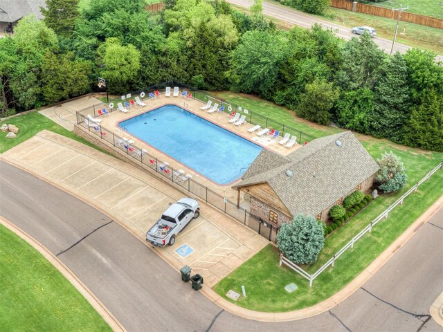 13505 Shady Pine Cir, Edmond, OK 73025 - bird's eye view