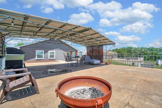 109 Cowan Ave, Fort Cobb, OK 73038 - view of patio / terrace featuring a grill