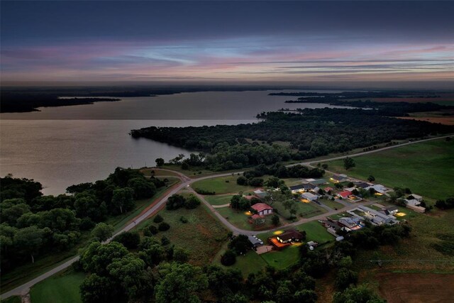 109 Cowan Ave, Fort Cobb, OK 73038 - aerial overview of property's location with a nearby body of water