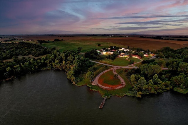 109 Cowan Ave, Fort Cobb, OK 73038 - aerial view of property's location featuring a nearby body of water