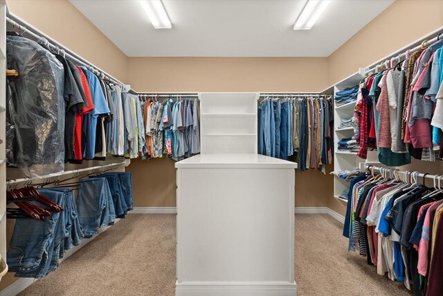 910744 S 3440th Rd, Chandler, OK 74834 - walk in closet featuring carpet floors