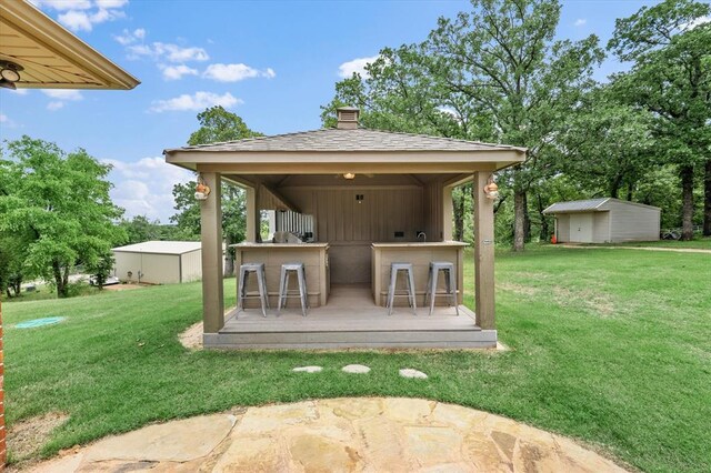 910744 S 3440th Rd, Chandler, OK 74834 - view of shed featuring a gazebo