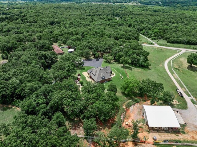 910744 S 3440th Rd, Chandler, OK 74834 - view of property location with a heavily wooded area