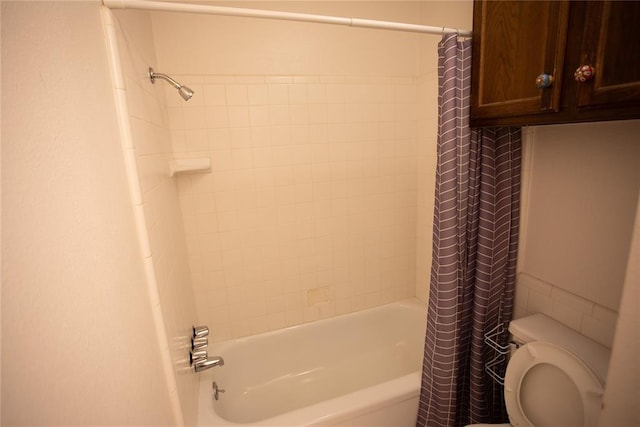 6414 Galaxie Ter, Oklahoma City, OK 73132 - full bath with toilet and shower / bath combination with curtain