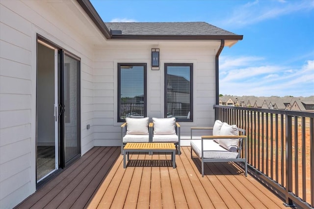5617 NW 155th St, Edmond, OK 73013 - deck with an outdoor hangout area