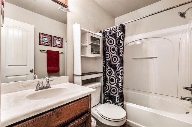11444 NW 131st St, Piedmont, OK 73078 - bathroom with toilet, vanity, and shower / tub combo